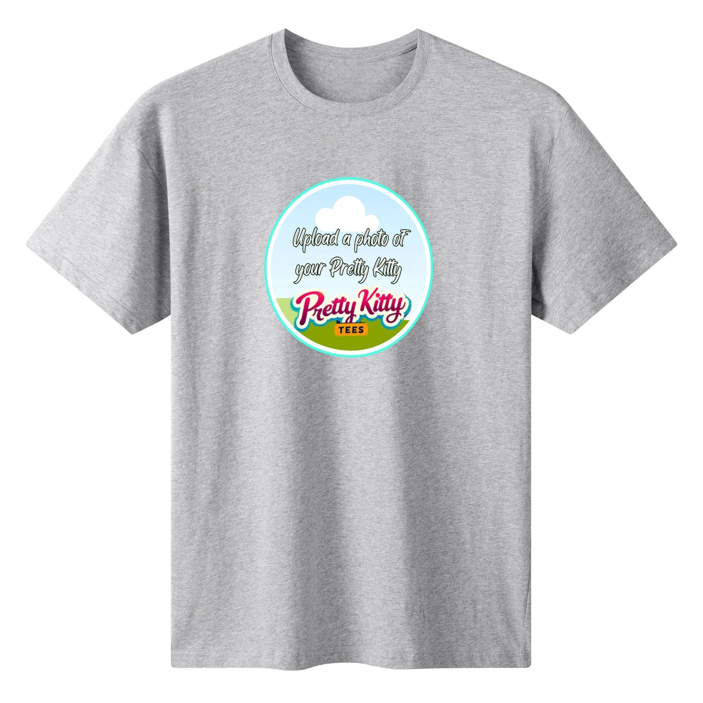Womens Customizable Pretty Kitty Cotton T-shirt