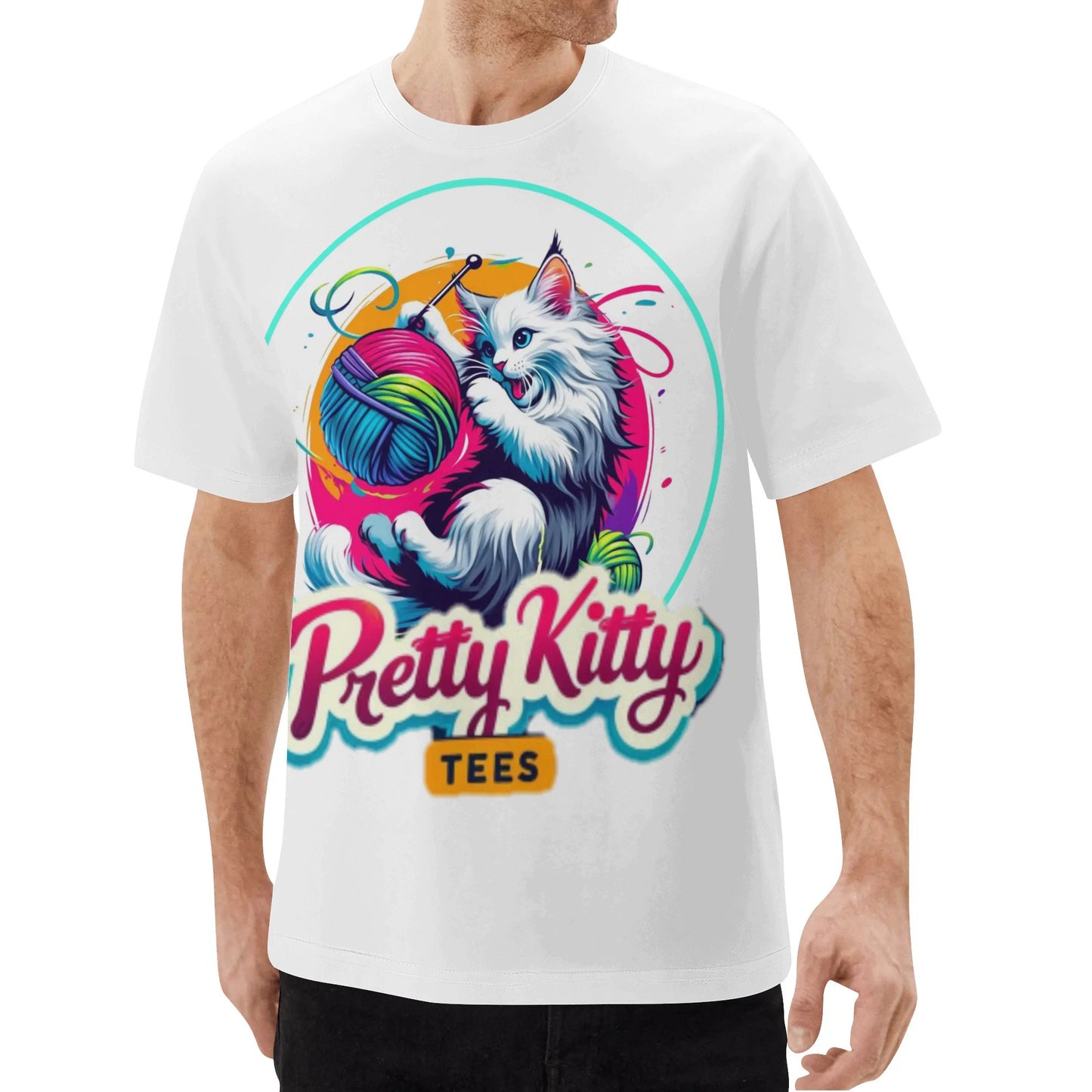 White Maine Coon Unisex Cotton T-shirt