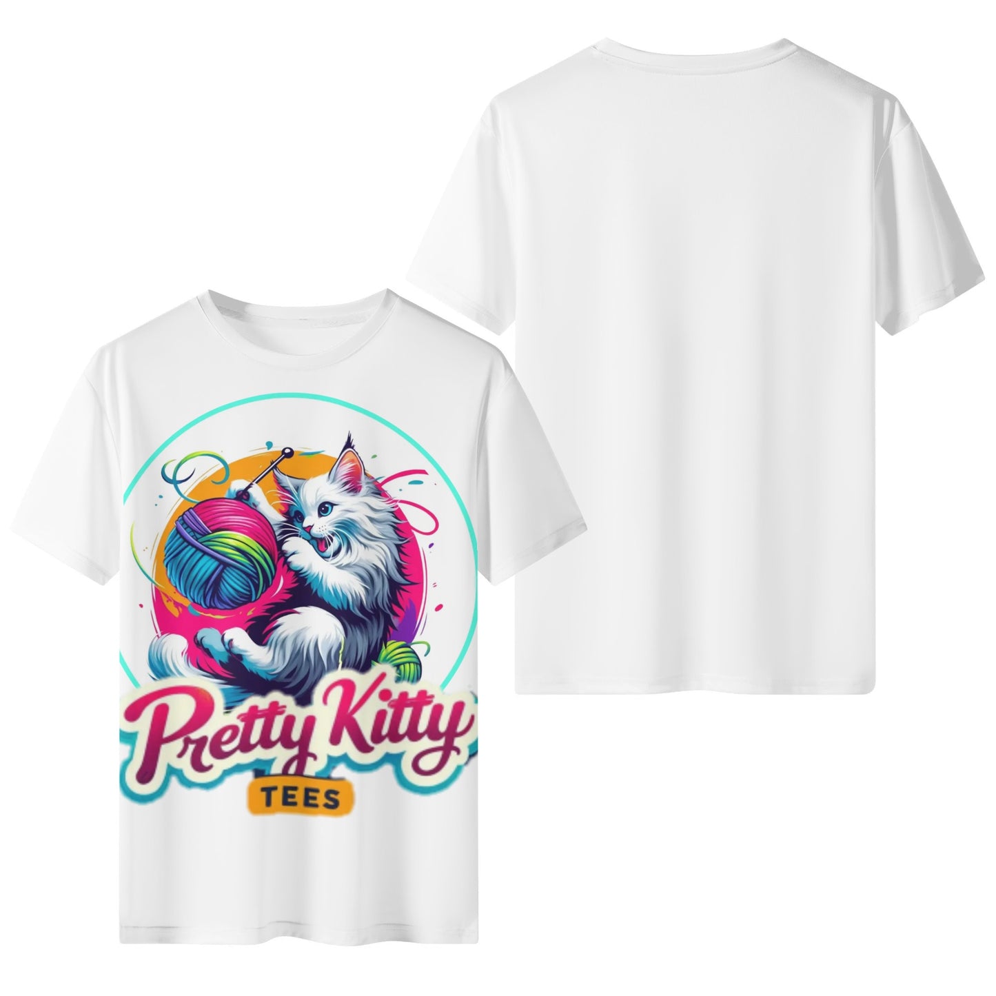White Maine Coon Unisex Cotton T-shirt