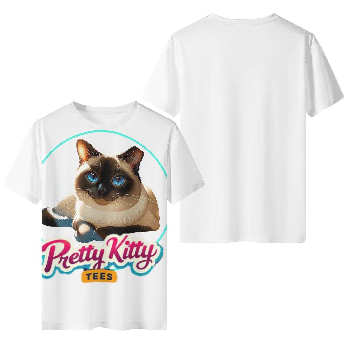 Siamese Cat Pretty Kitty Cotton T-Shirt