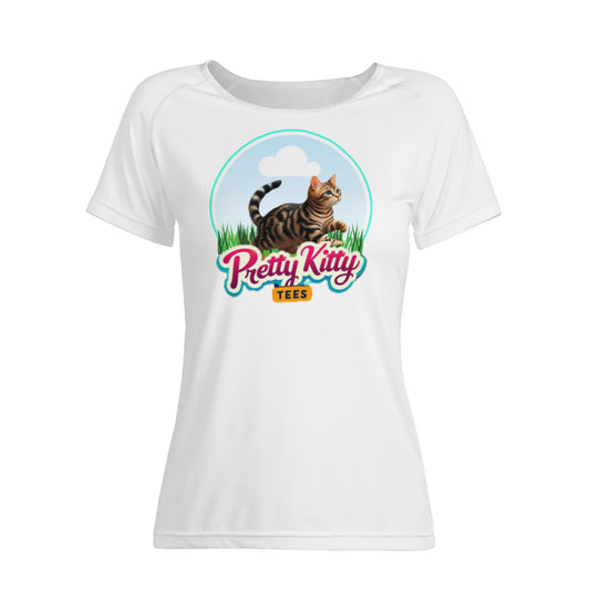 Womens Tabby Cat cotton t-shirt